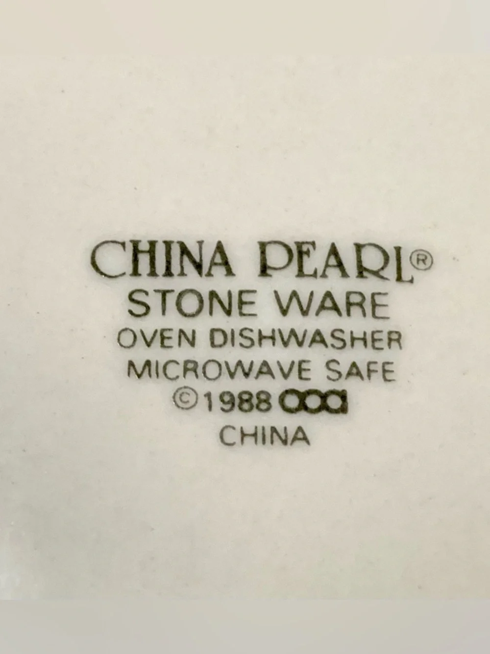China Pearl 1988 Floral Stoneware Dinner Plate & Saucer Set (2-Piece)